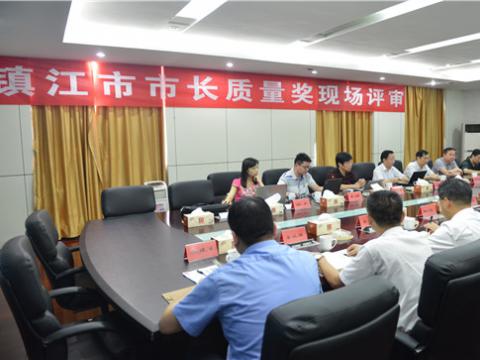 镇江市市长质量奖现场评审活动在J9集团国际站母线顺利进行
